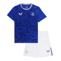 Echipament fotbal Everton Ashley Young #18 Tricou Acasa 2024-25 pentru copii maneca scurta (+ Pantaloni scurti)